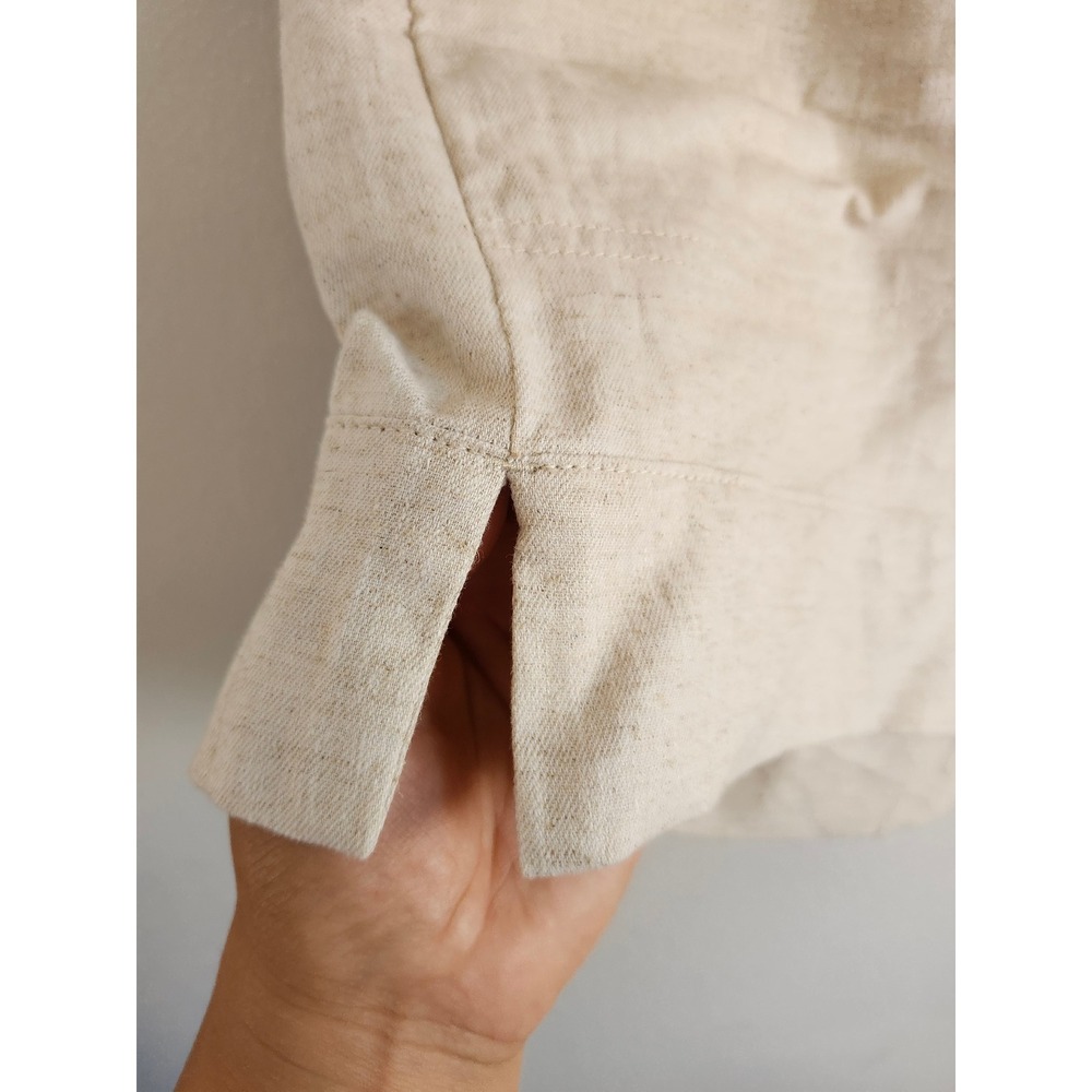 Banana Republic High-Rise Linen Blend Shorts Women's Large Beige Resort Coastal - Picture 5 of 11
